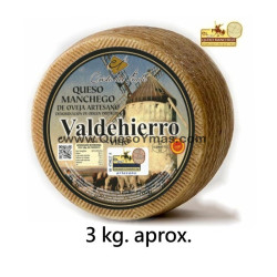 Queso Manchego Artesano Viejo grande(3,000 Kg. aprox.)