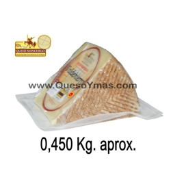 Cuña de Queso Manchego Semicurado (400 g. aprox.)