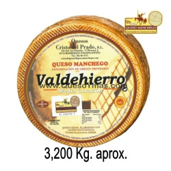 Queso Manchego Media Curacion grande. (3,200 Kg. aprox.)