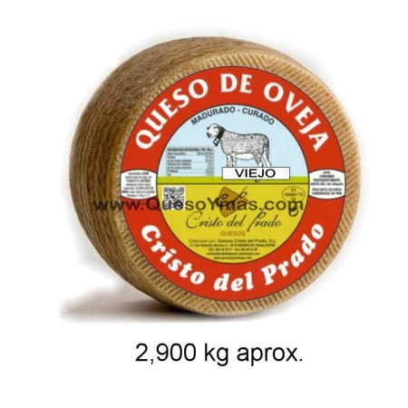 Queso de oveja Viejo "Cristo del Prado". Elaborado con leche de oveja